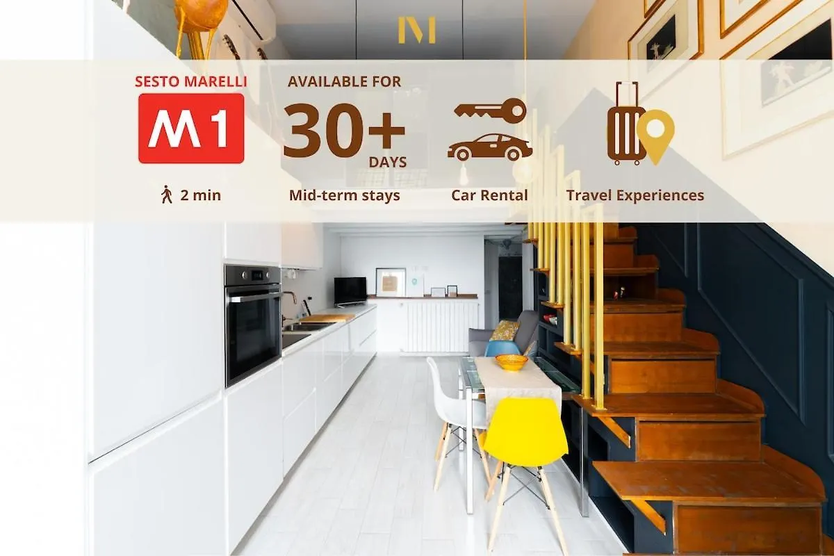 Apartmán Metro M1 - Stylish Loft Retreat Sesto San Giovanni